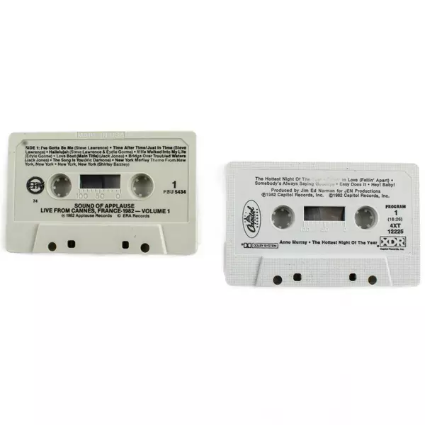 Lot of 2 Anne Murray Cassette Tapes Hottest Night of the Year Sound of Applause