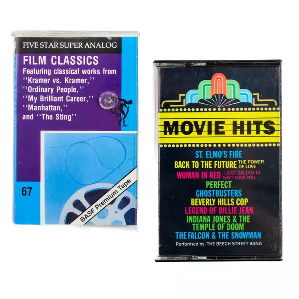 Lot of 2 Movie Cassettes Movie Hits & Film Classics Untested