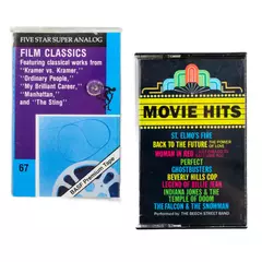 Lot of 2 Movie Cassettes Movie Hits & Film Classics Untested