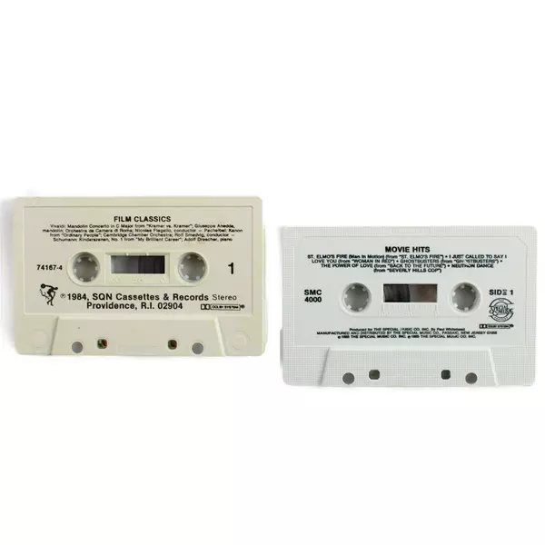 Lot of 2 Movie Cassettes Movie Hits & Film Classics Untested