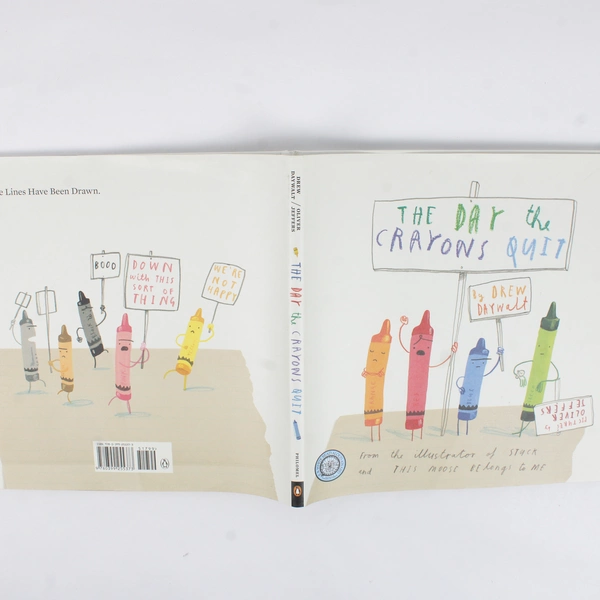 The Day the Crayons Quit by Drew Daywalt 2013 Hardcover Dust Jacket Illustrated