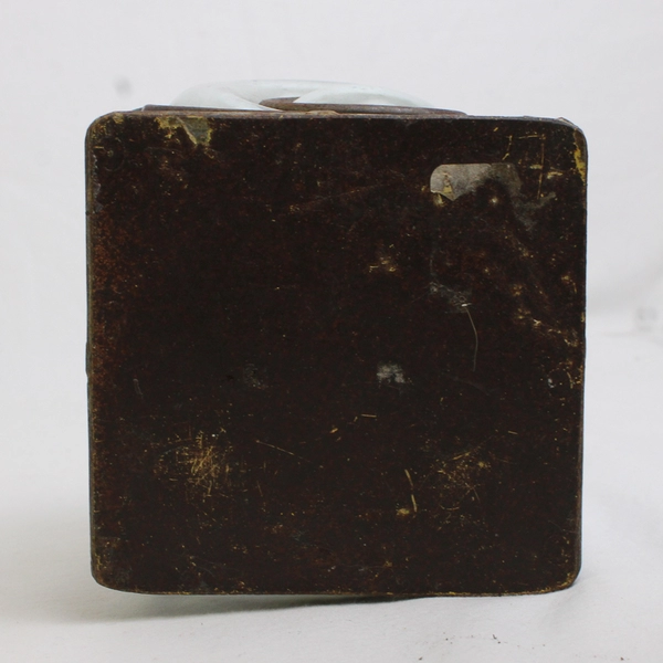 Unbranded Handmade Iron Frame Caged Hand-blown Glass Candle Holder/Vase 4.75"