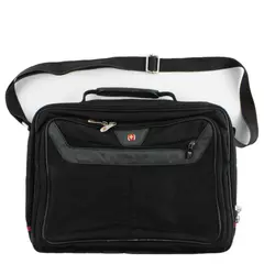Wenger Swiss Army Laptop Shoulder Bag Black 13x16x3in