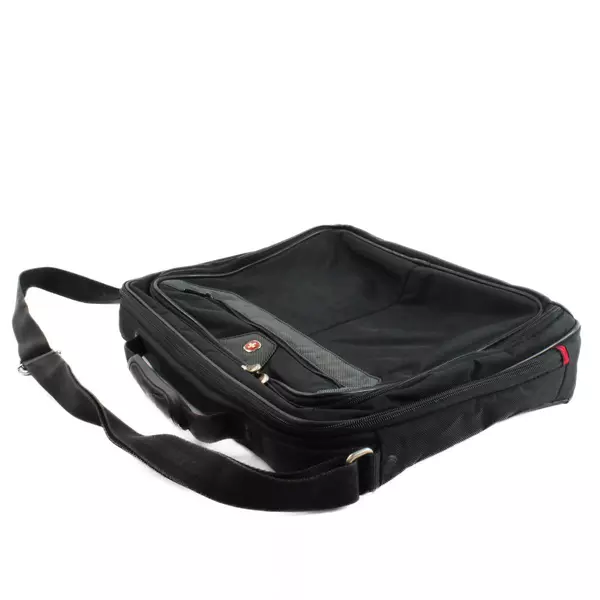 Wenger Swiss Army Laptop Shoulder Bag Black 13x16x3in