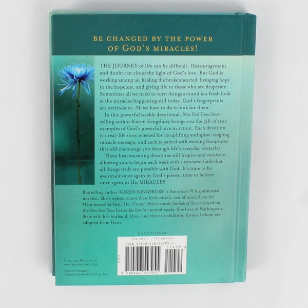 Miracles A 52-Week Devotional by Karen Kingsbury 2009 Hardcover Good Condition