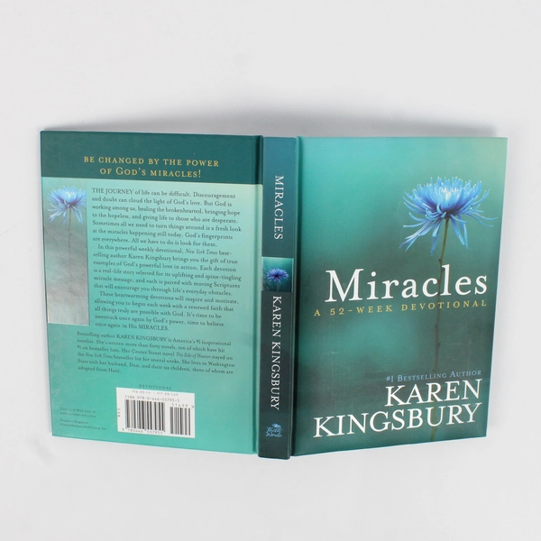 Miracles A 52-Week Devotional by Karen Kingsbury 2009 Hardcover Good Condition