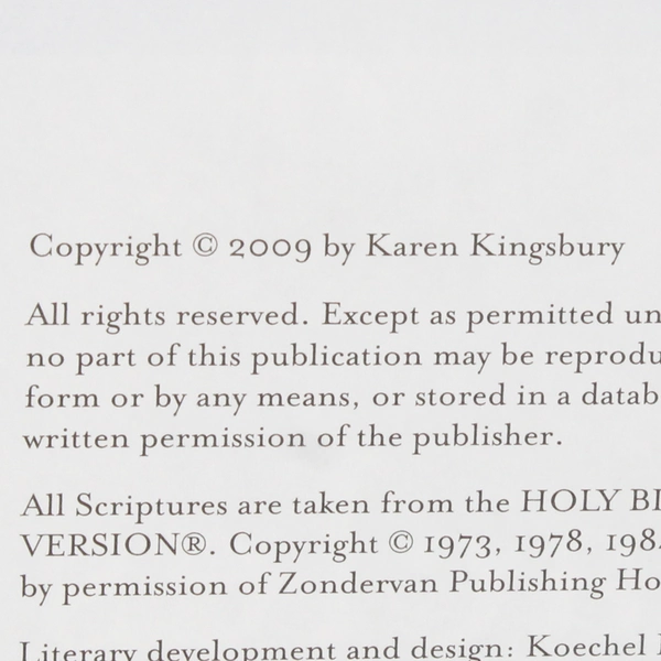 Miracles A 52-Week Devotional by Karen Kingsbury 2009 Hardcover Good Condition