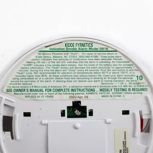 Kidde Fyrnetics Smoke Alarm 0916LLE No Battery Compact