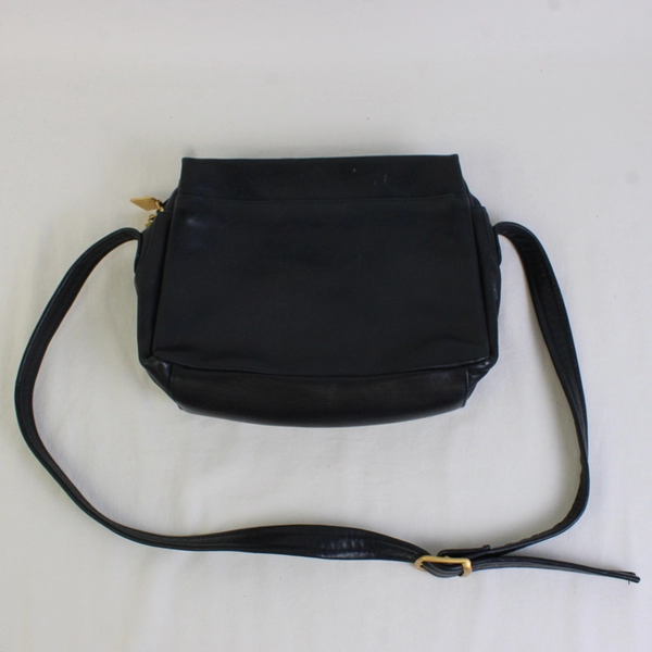 Vintage Tignanello Leather Shoulder Bag Crossbody Blue Purse