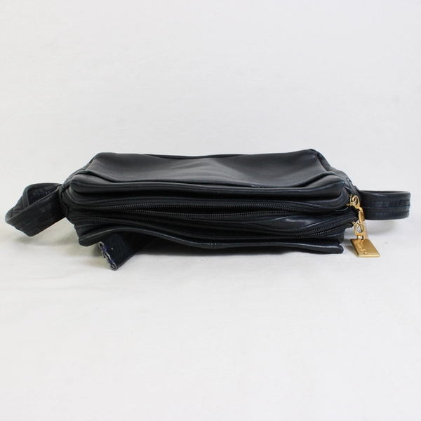 Vintage Tignanello Leather Shoulder Bag Crossbody Blue Purse