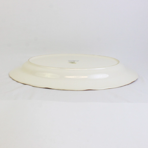 Eddie Bauer Oval Ceramic Turkey Serving Platter 18.5" x 14" Made In Japan