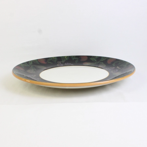 Arm Ceramica Dining Fruit Pattern Serving Platter Made In Italy 16.5” Round