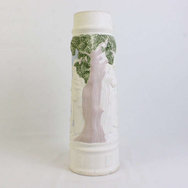 Vintage Bisque Ceramic Nordic Beer Tankard Stein Vintage Slip Cast