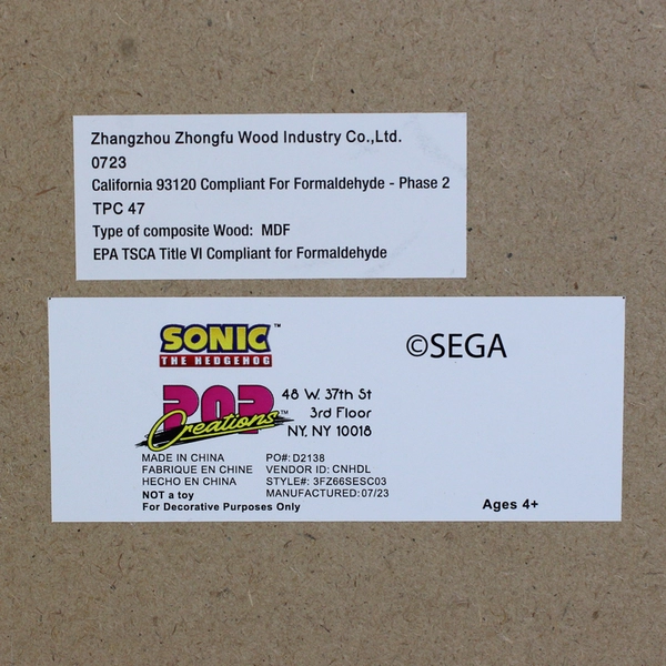 Sonic the Hedgehog 3D Lenticular Wall Art with Frame Final Battle