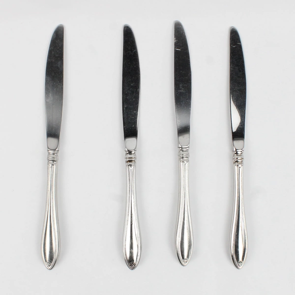 Lot Of 4 Oneida Silver Sheraton (Stainless) Flatware Dinner Knives 9.5" Long