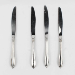 Lot Of 4 Oneida Silver Sheraton (Stainless) Flatware Dinner Knives 9.5" Long