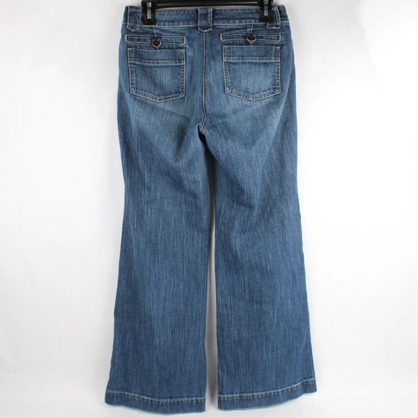 New York & Company Wide-Leg Trouser Medium Wash Jeans Women's Size 8