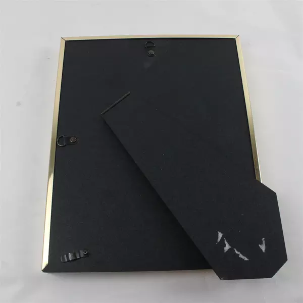 Lot of 4 Gold Tone Metal Desktop Picture Frames Assorted Sizes