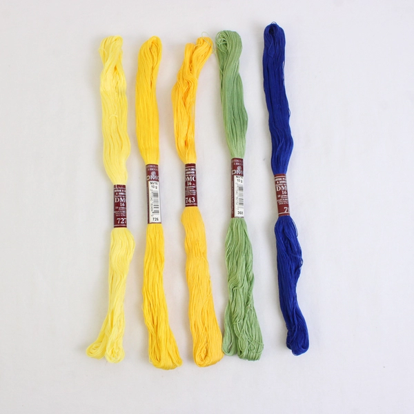 Lot of 5 DMC Embroidery Cotton Thread NV16 10g Assorted Colors New 