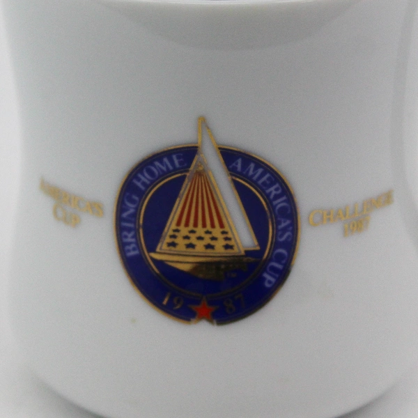 1987 Taster's Choice Sponsor America's Cup Challenge Coffee Mug 