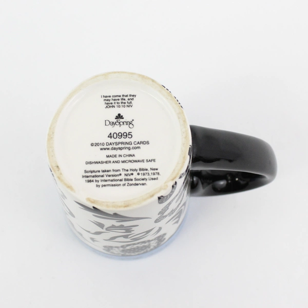 DaySpring Cards Inspirational Religious John 10:10 NIV Ceramic Coffee Mug 6"