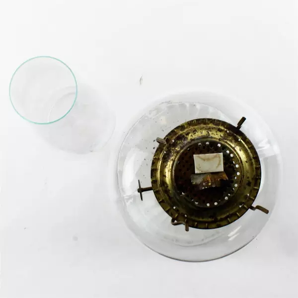 Antique Clear Glass Kerosene Hurricane Lamp 18" Tall Needs New Wick