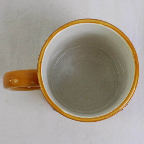 Le Gourmet Chef Gingerbread W/ Christmas Tree Ceramic Mug W/ Handle 4" Tall