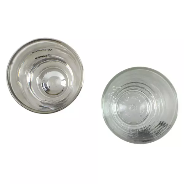 Lot of 2 Shot Glasses Home of the Dory Fleet & Grouse Vintage Used