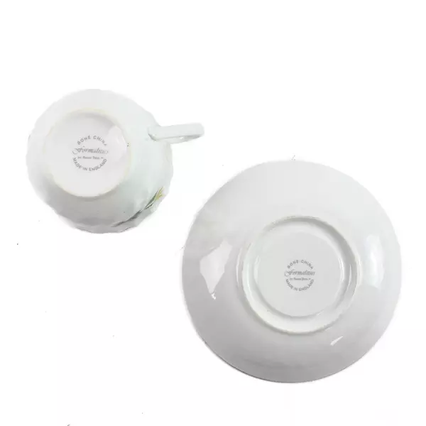 Formalities Baum Bros Bone China Floral Tea Cup & Saucer Set Vintage