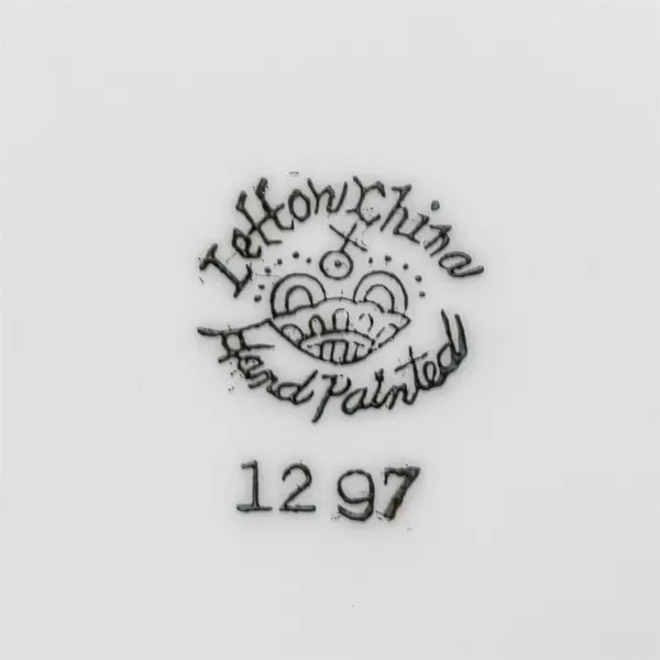 Lefton China Tea Cup & Saucer Cardinal Holly Berries Gold Trim Christmas