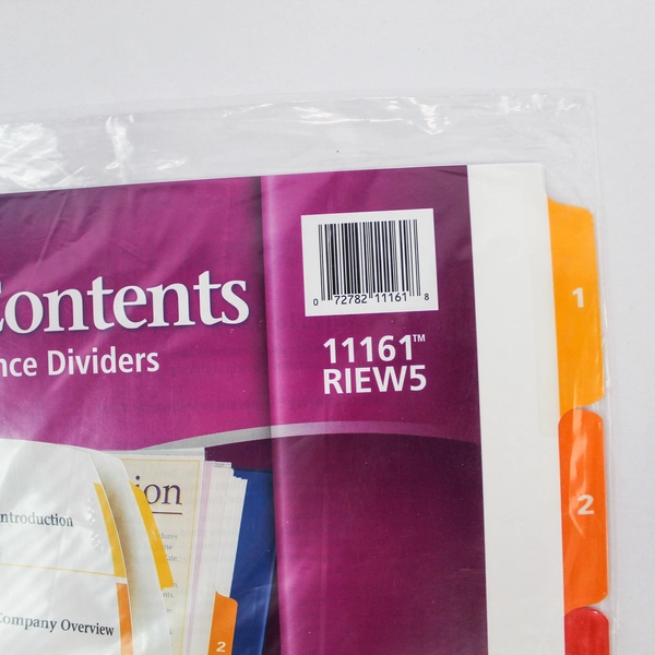 Avery Dividers Extra Wide Table Of Contents Reference 11163 RIEW5 5 Tabs New