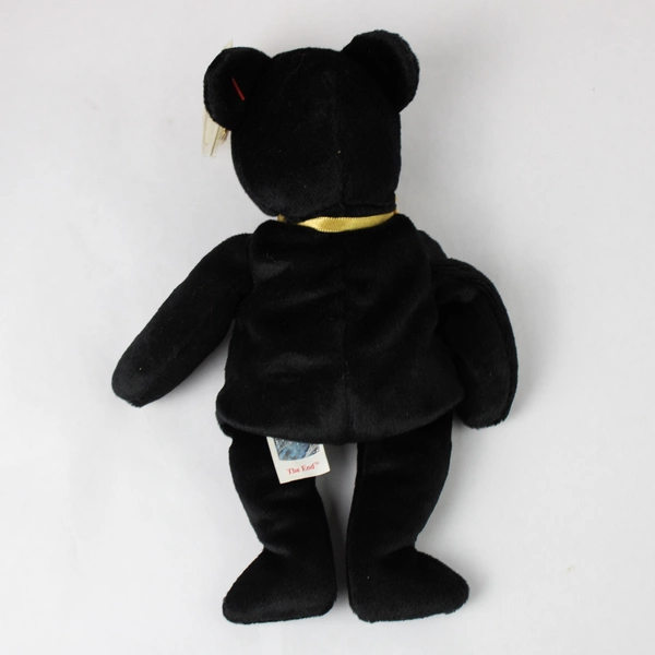 Ty Beanie Baby Original The End 1999 Black Bear Plush Doll with Tag