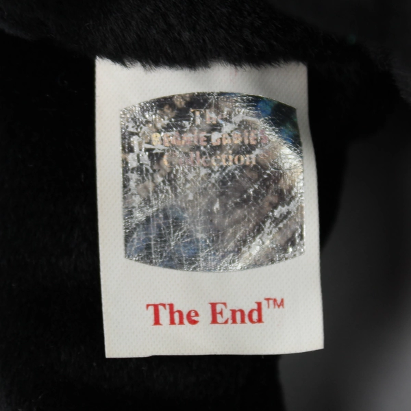 Ty Beanie Baby Original The End 1999 Black Bear Plush Doll with Tag