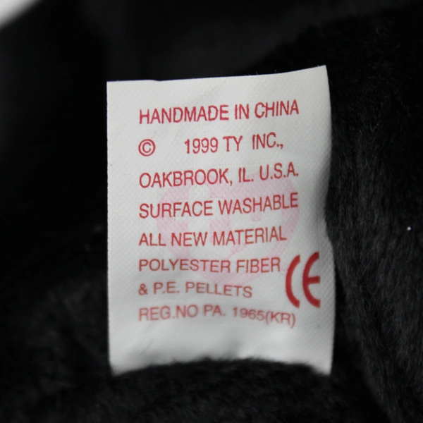 Ty Beanie Baby Original The End 1999 Black Bear Plush Doll with Tag