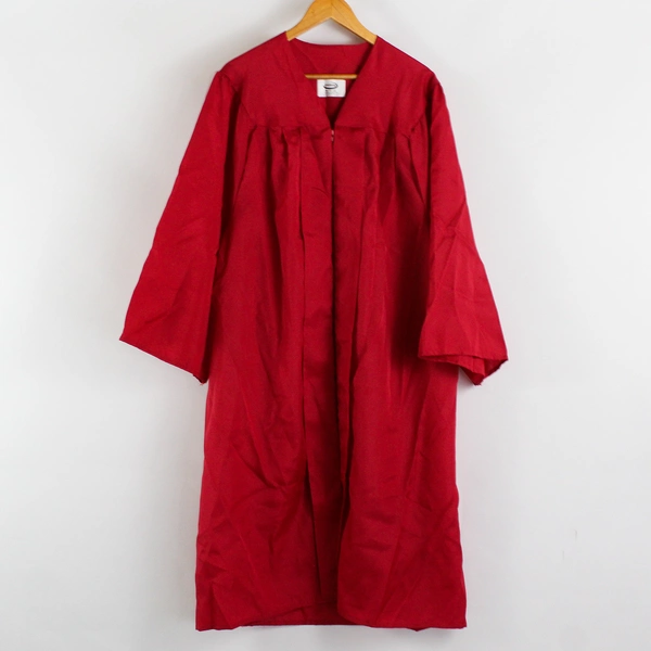 Jostens Red Graduation Cap and Gown Size 5'4" to 5'6"