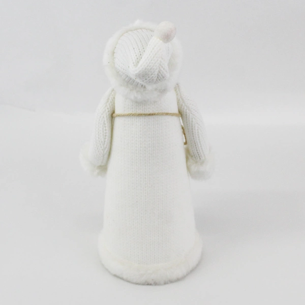 White Knitted Old World Santa Figurine