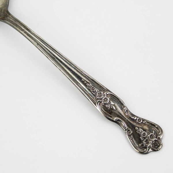 Vintage 1951 Wm Rogers Mfg Co. Inspiration Silver Plate Pierced Serving Spoon