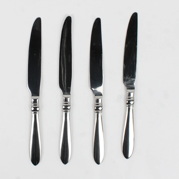 Lot Of 4 Oneida Silver Manchester (Stainless) Flatware Dinner Knives 9.75" Long