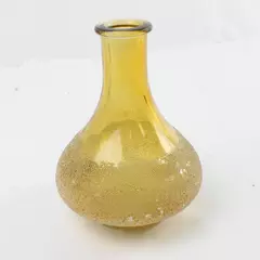 Pier 1 Golden Glitter Vase Small Decorative Accent 5.5" H