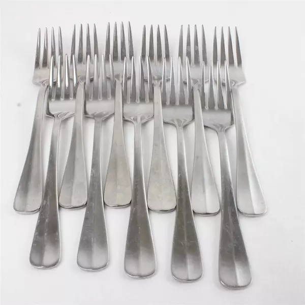 Lot of 11 Towle Trent Stainless Dinner Forks 7.5"