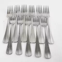 Lot of 11 Towle Trent Stainless Dinner Forks 7.5"