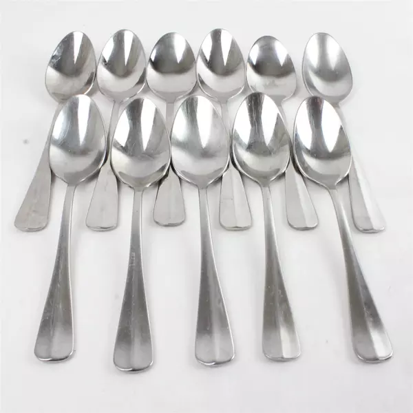 Lot of 11 Towle Trent Stainless Teaspoons 6 3/8"