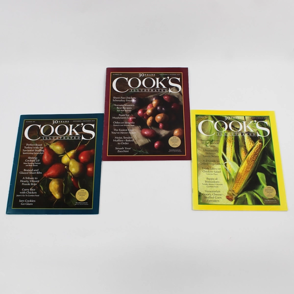 Lot of 5 Cook's Illustrated Magazines Jan/Feb to Nov/Dec 2023 Missing May/June