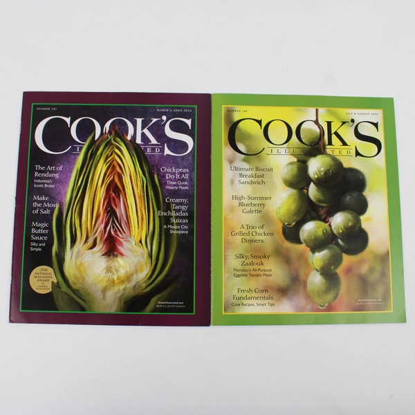 Lot of 4 Cook's Illustrated Magazines Jan/Feb 2024 to July/August 2024 