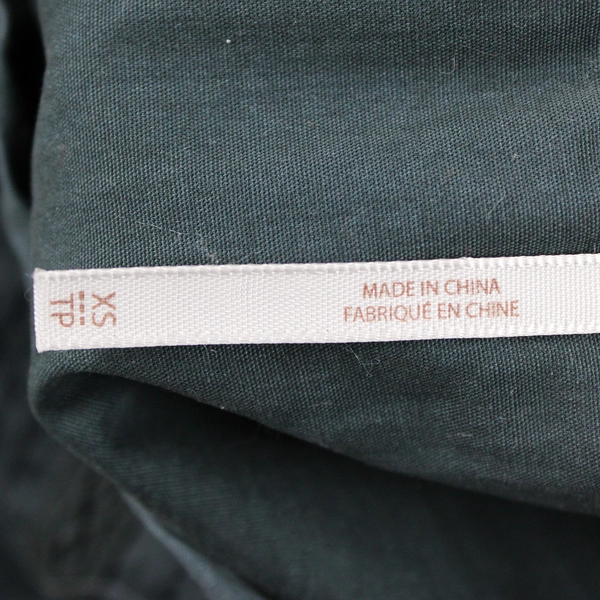 Free People Women's XS Dark Green Long Sleeve Tunic Dress with Pockets