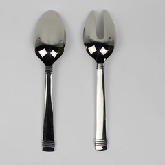 Palatial by Mikasa Salad Set 18/8 Stainless Steel Glossy