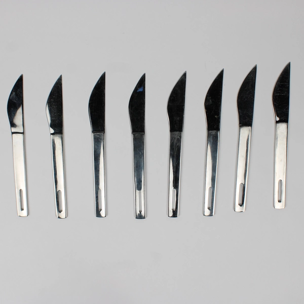 Lot of 8 Rave by Mikasa Stainless Steel Dinner Knives