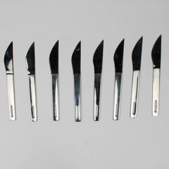 Lot of 8 Rave by Mikasa Stainless Steel Dinner Knives