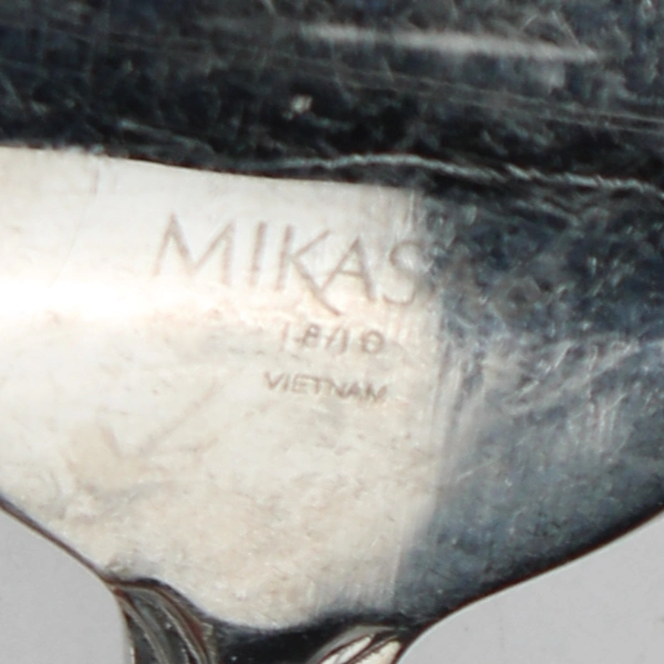 Lot of 2 Tatum Frost by Mikasa Forks Stainless Steel Frost Center Glossy Edge