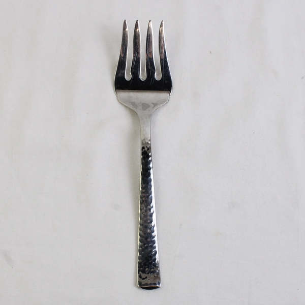 Wallace Silver Riverbed Pattern Med Cold Meat Serving Fork 18/10 8.25" Rare